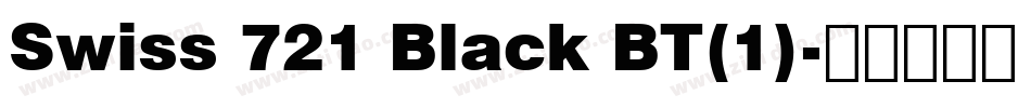 Swiss 721 Black BT(1)字体转换